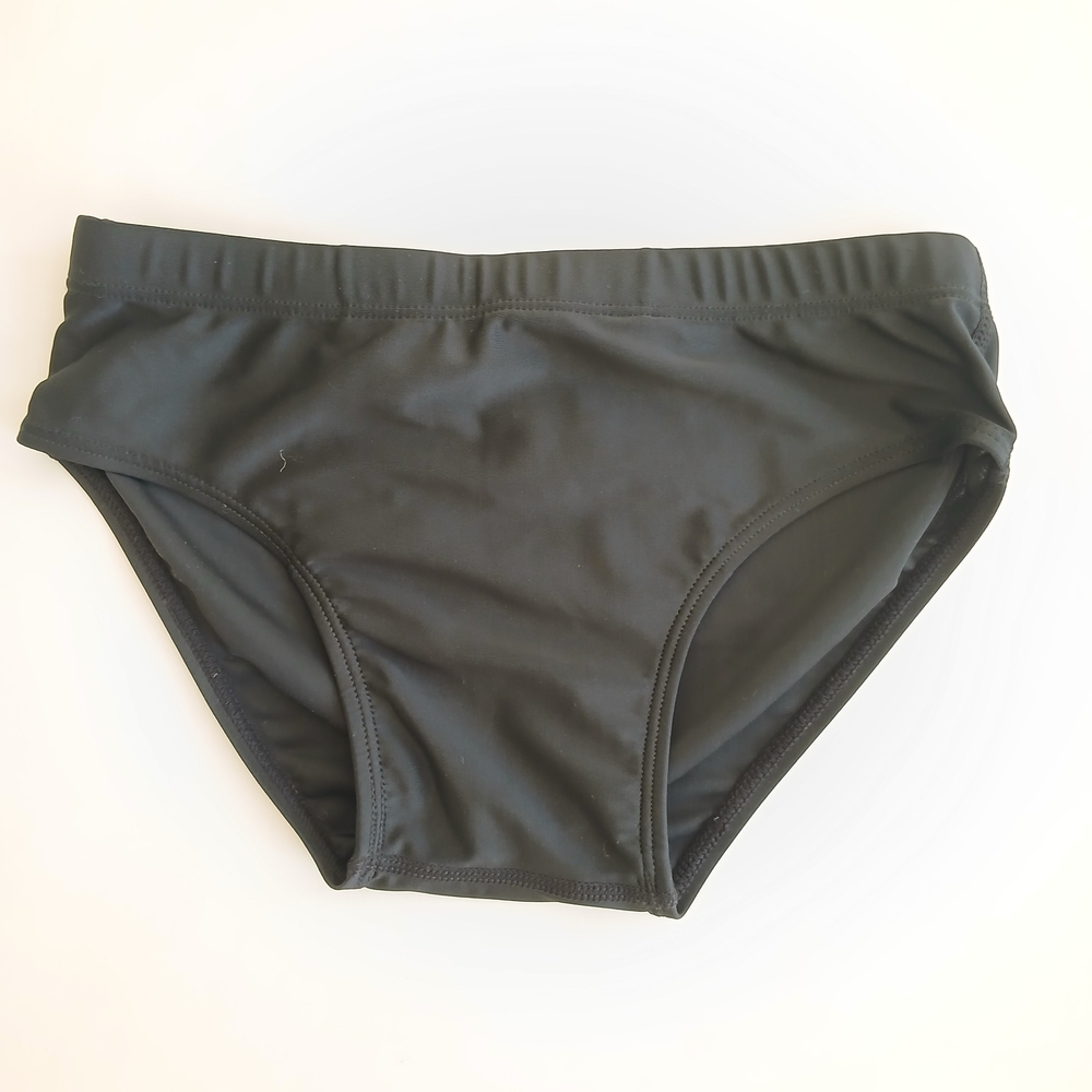 Kids/ Youth Black Swim Trunks Brief